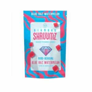 Diamond Shruumz Gummies Blue Raz Watermelon