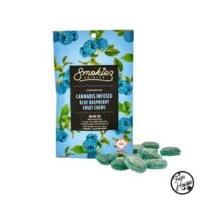 Smokiez Blue Raspberry Indica Gummies 100mg