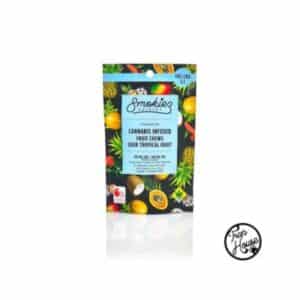 Smokiez Sour Tropical Fruit Fruit Chews 1:1 CBD:THC 100mg